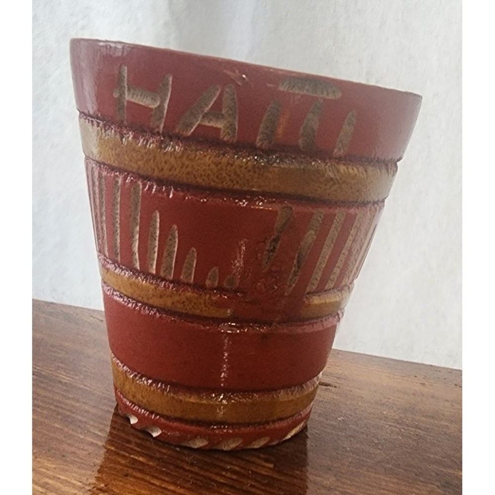 Wooden shot glass‎ from Haiti